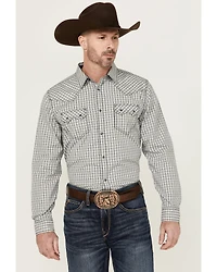 Cody James Men's Seeker Plaid Print Long Sleeve Snap Western Shirt