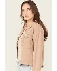 Wrangler Women's Raw Umber Rodeo Denim Utility Jacket