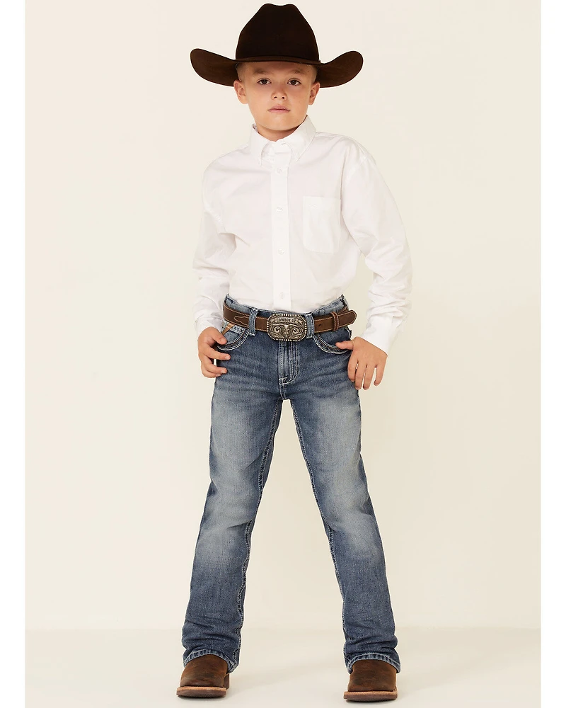 Ariat Boys' B4 Coltrane Durango Relaxed Bootcut Jeans