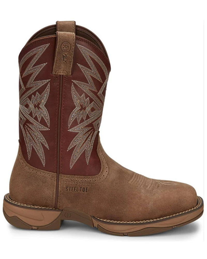 Tony Lama Men's Bartlett Light Tan Western Boots - Broad Square Toe