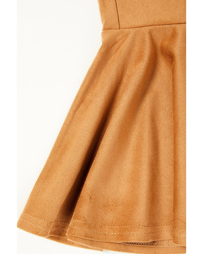 Shyanne Toddler Girls' Faux Suede Bell Bottom Stretch Pants