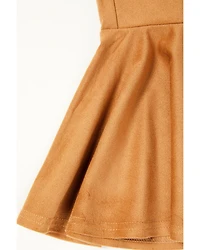 Shyanne Toddler Girls' Faux Suede Bell Bottom Stretch Pants