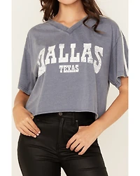 Youth Revolt Women's Dallas Varsity Short Sleeve Graphic Tee