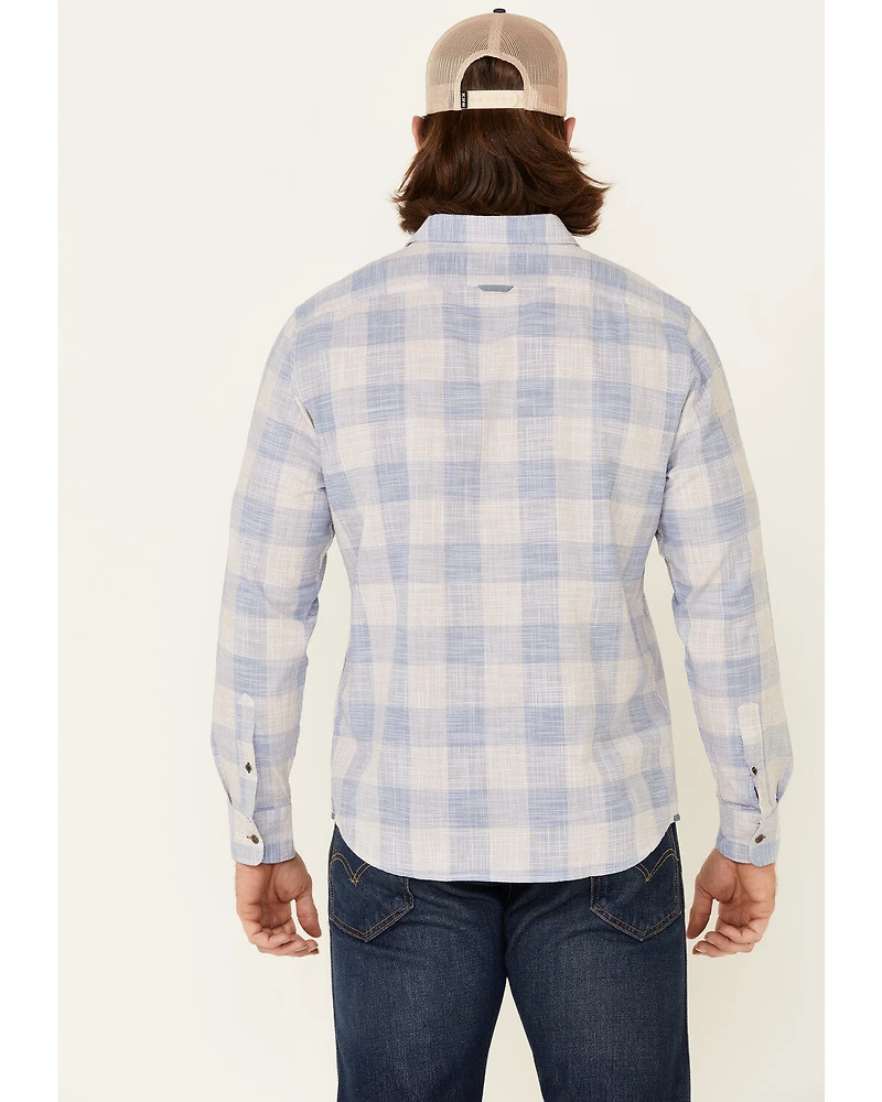 Flag & Anthem Men's Portola Plaid Print Long Sleeve Button Down Western Shirt