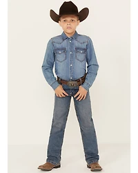 Cinch Boys' White Label Slim Straight Denim Jeans