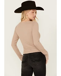 Miss Me Women's Boot Barn Exclusive Solid Long Sleeve Knit Top