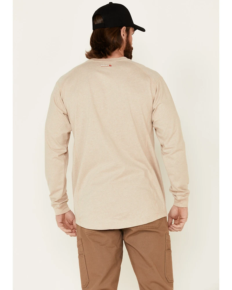 Ariat Men's FR Air Long Sleeve Work Henley Shirt - Big