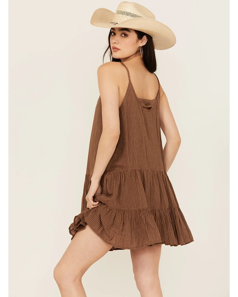 Cleo + Wolf Women's Brandy Sleeveless Button Front Mini Dress