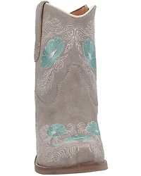 Dingo Women's Tootsie Floral Embroidered Western Fashion Booties - Snip Toe