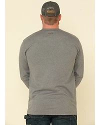 Carhartt Men's M-FR Midweight Signature Logo Long Sleeve Work Shirt - Big