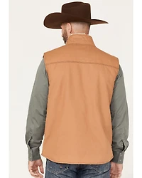 Cowboy Hardware Men's Ranch Canvas Berber Sherpa-Lined Vest