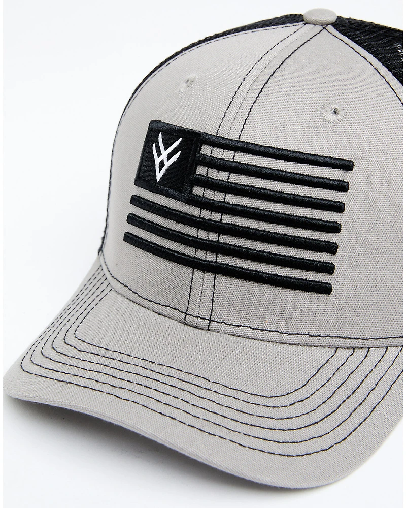 Hawx Men's Logo American Flag Ball Cap