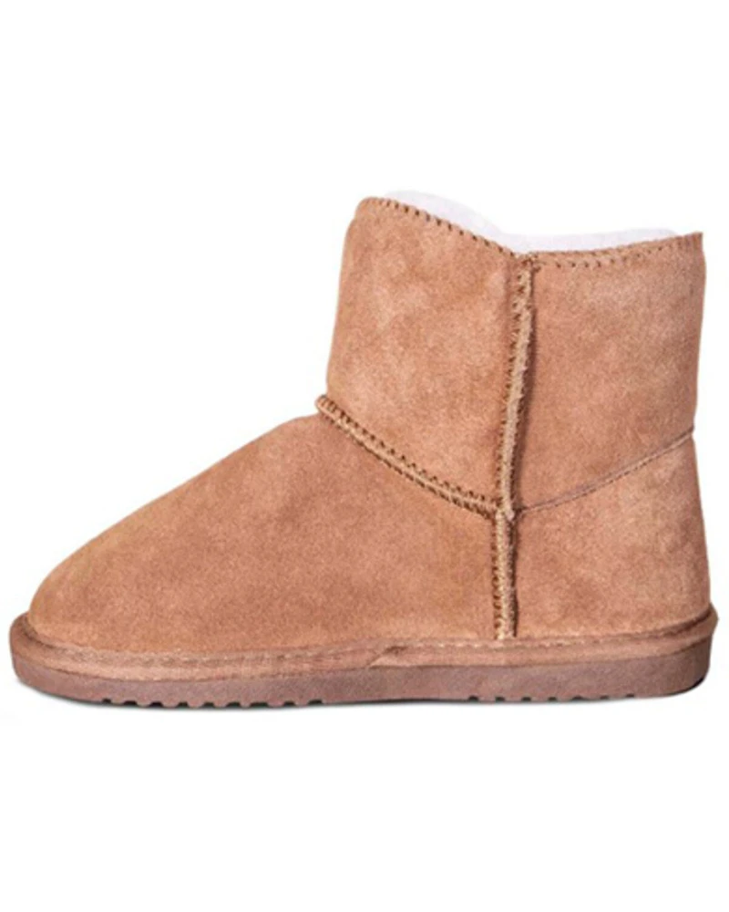 Cloud Nine Girls' Sheepskin Pom Boots - Round Toe