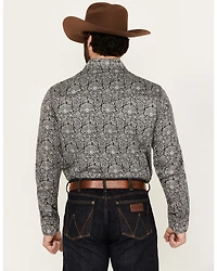 Wrangler Retro Men's Paisley Print Long Sleeve Snap Western Shirt