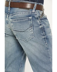 Ariat Men's M4 Shasta Light Wash Relaxed Bootcut Stretch Denim Jeans