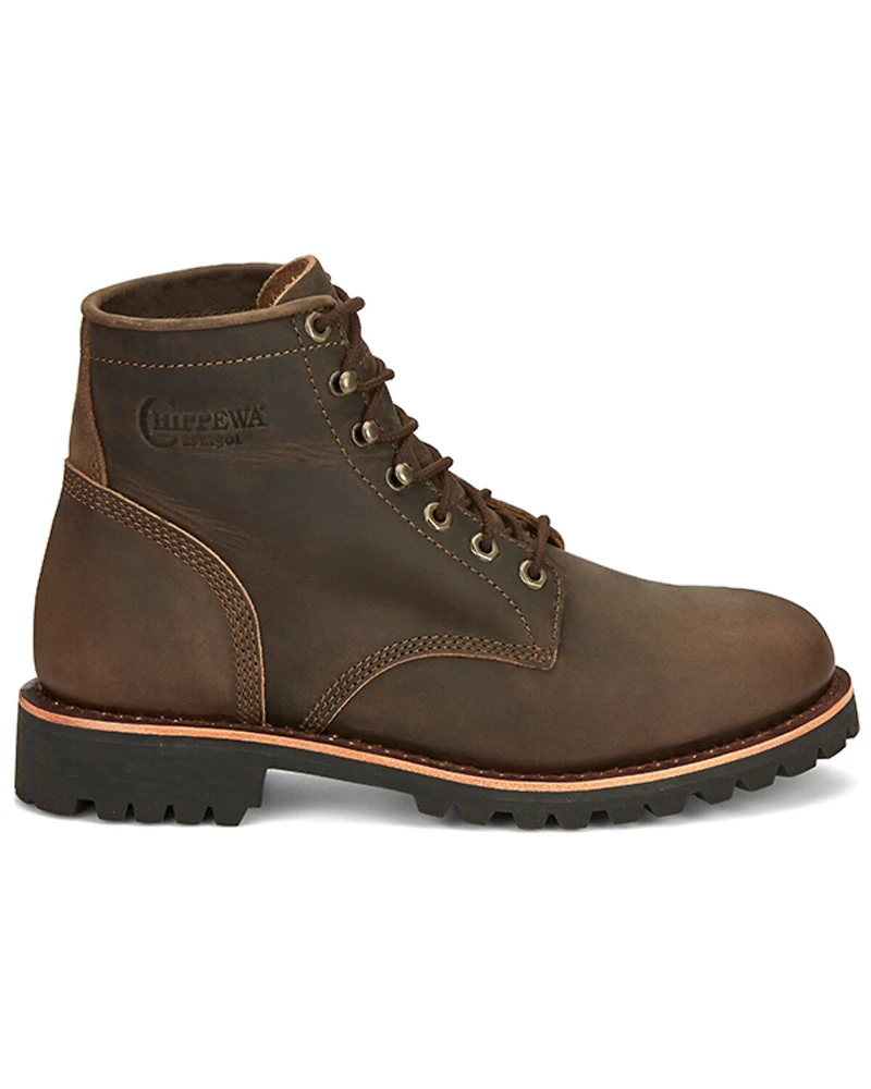 Chippewa Men's Classic 2.0 Wood 6" Work Boots - Round Toe