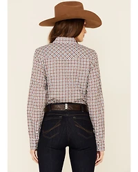 Cinch Women's Multi Geo Print Long Sleeve Pearl Snap Western Core Shirt
