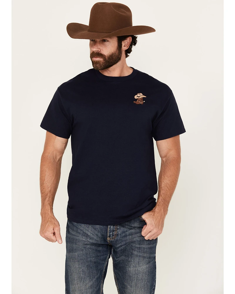 Riot Society Men's Boot Barn Exclusive Boots and Hat Embroidered Short Sleeve T-Shirt