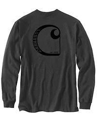 Carhartt Men's Relaxed Fit Heavyweight Long Sleeve Graphic Work T-Shirt