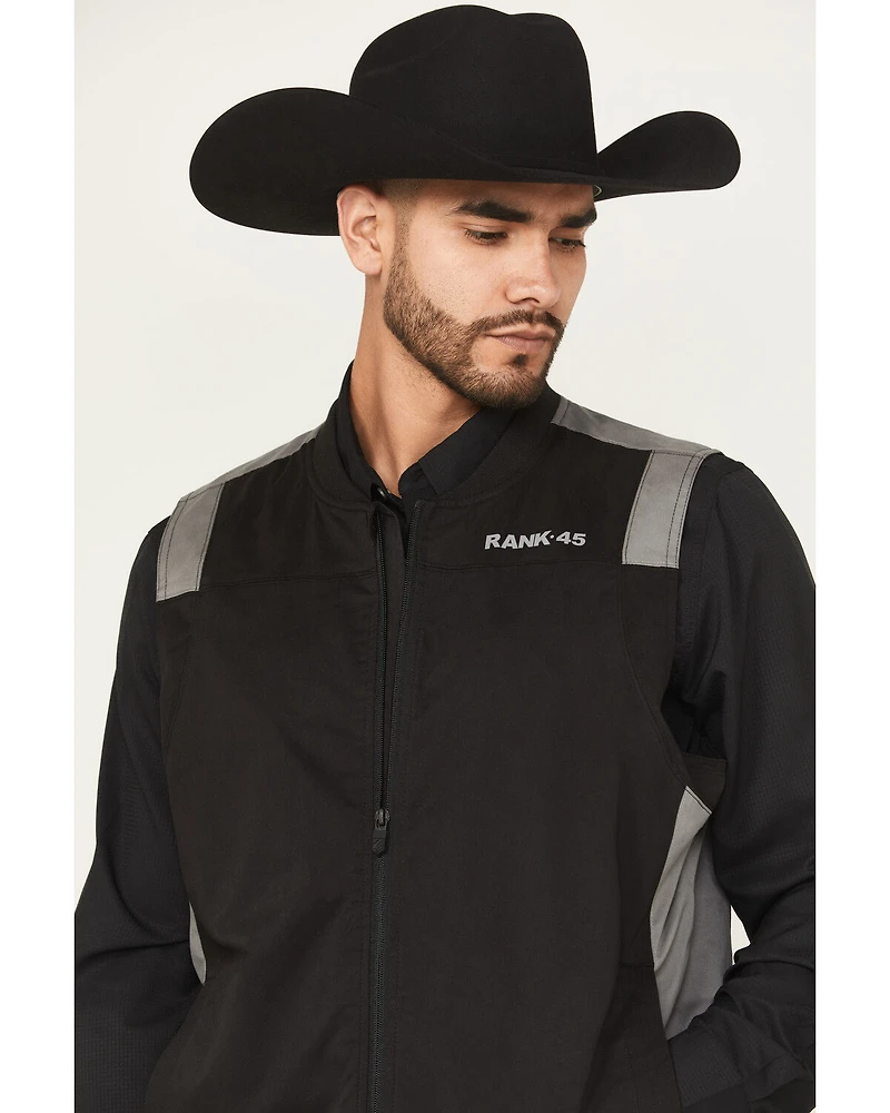 RANK 45® Men's Starburst Bomber Vest