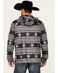 Rock & Roll Denim Men's Southwestern Print Hooded Sweatshirt