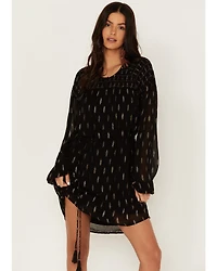 Idyllwind Women's Jolly Metallic Clip Dot Mini Dress