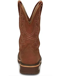 Justin Men's Resistor Waterproof Western Work Boots - Soft Toe
