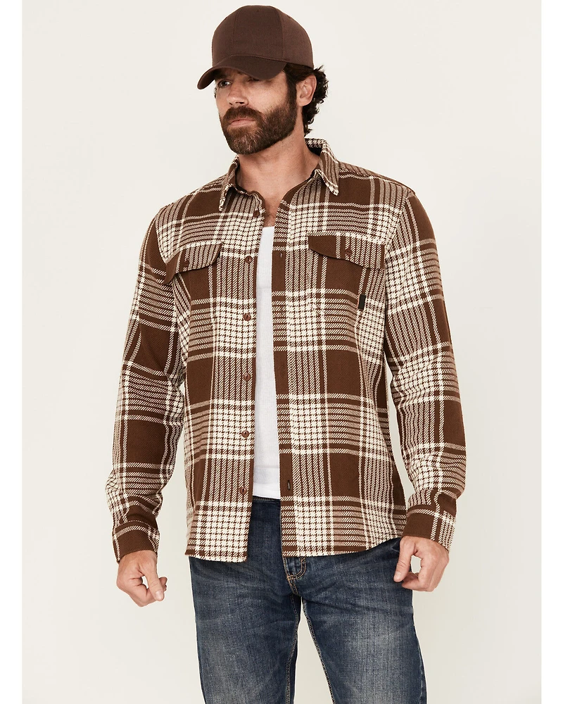 Brothers and Sons Men's Conrad Plaid Print Long Sleeve Button-Down Shirt