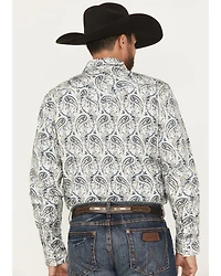 Cody James Men's Rodeo Runway Paisley Print Long Sleeve Snap Shirt