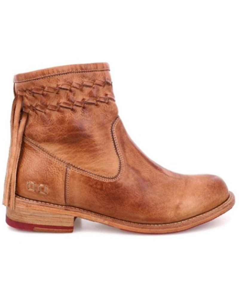 Bed Stu Women's Craven Dip Dye Leather Ankle Boots - Round Toe