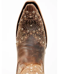 Boot Barn X Lane Women's Exclusive Calypso Leather Western Bridal Boots - Snip Toe