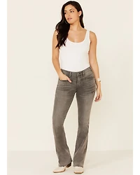 Rock & Roll Denim Women's Gray Wash Mid Rise Bootcut Jeans
