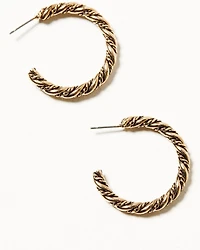 Shyanne Women's Summer Moon Antique Hoop Earring Set
