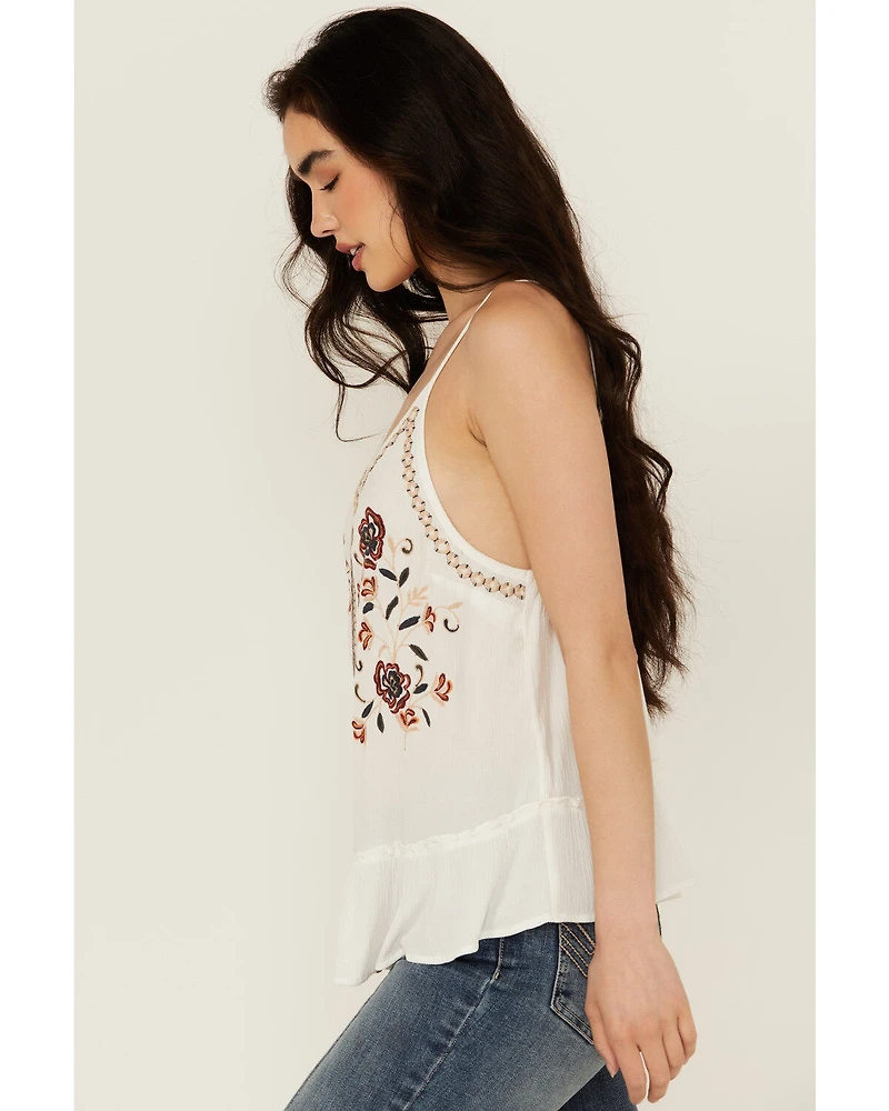 Shyanne Women's Floral Embroidered Cami Tank Top