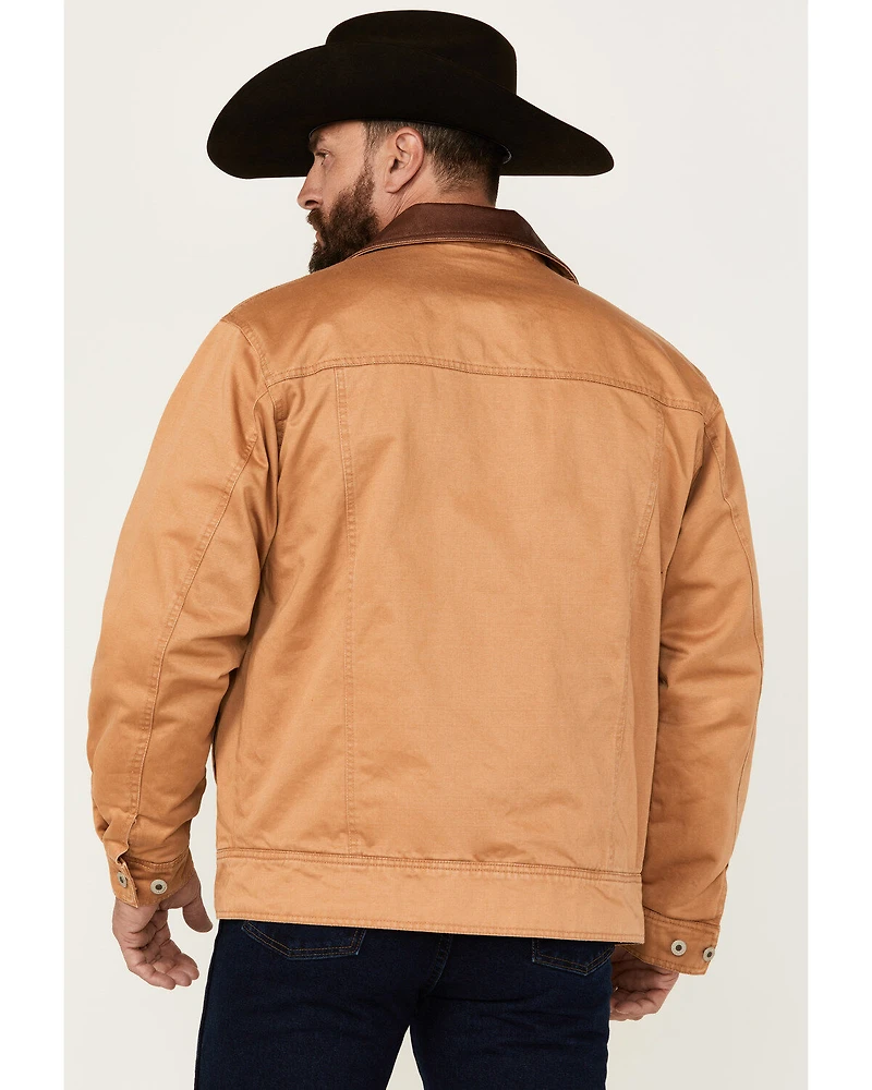 Resistol Men's Journey Solid Canvas Button-Down Jacket