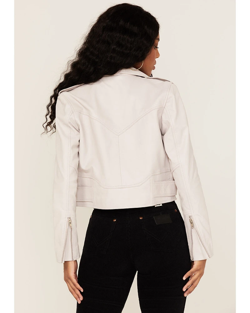 Understated Leather Women's Lil Mamma Moto Jacket