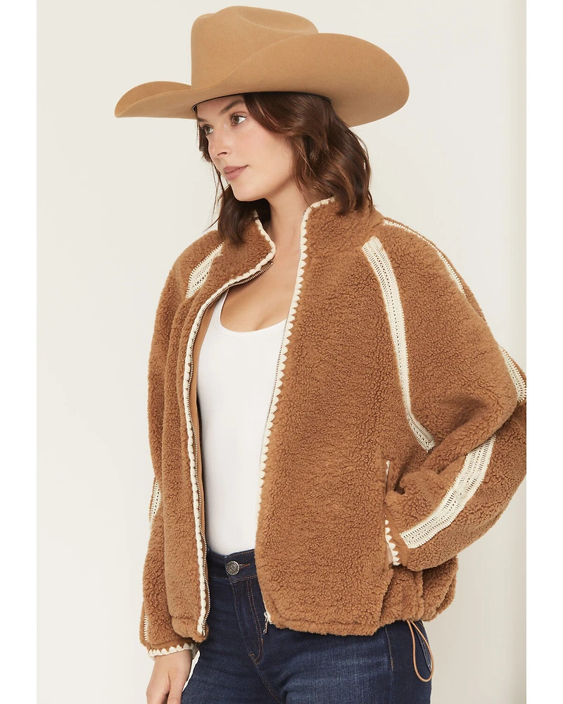 UGG Women's Nikia Crochet Zip-Up Jacket