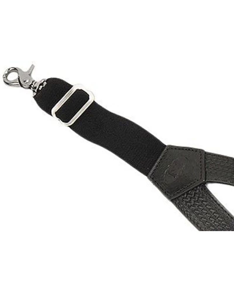 Nocona Black Leather Suspenders