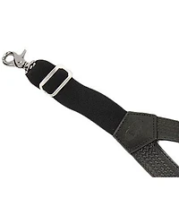 Nocona Black Leather Suspenders
