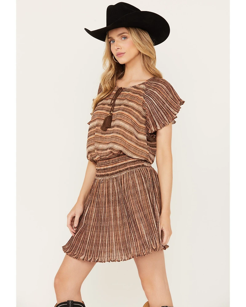Shyanne Women's Smocked Waist Printed Mini Dress