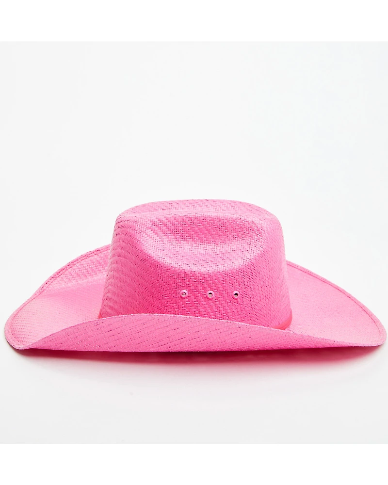 Twisted Little Girls' Straw Cowboy Hat