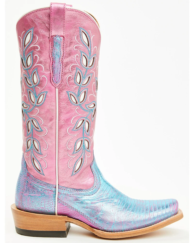 Ariat Women's Futurity Exotic Lizard Western Boots - Square Toe
