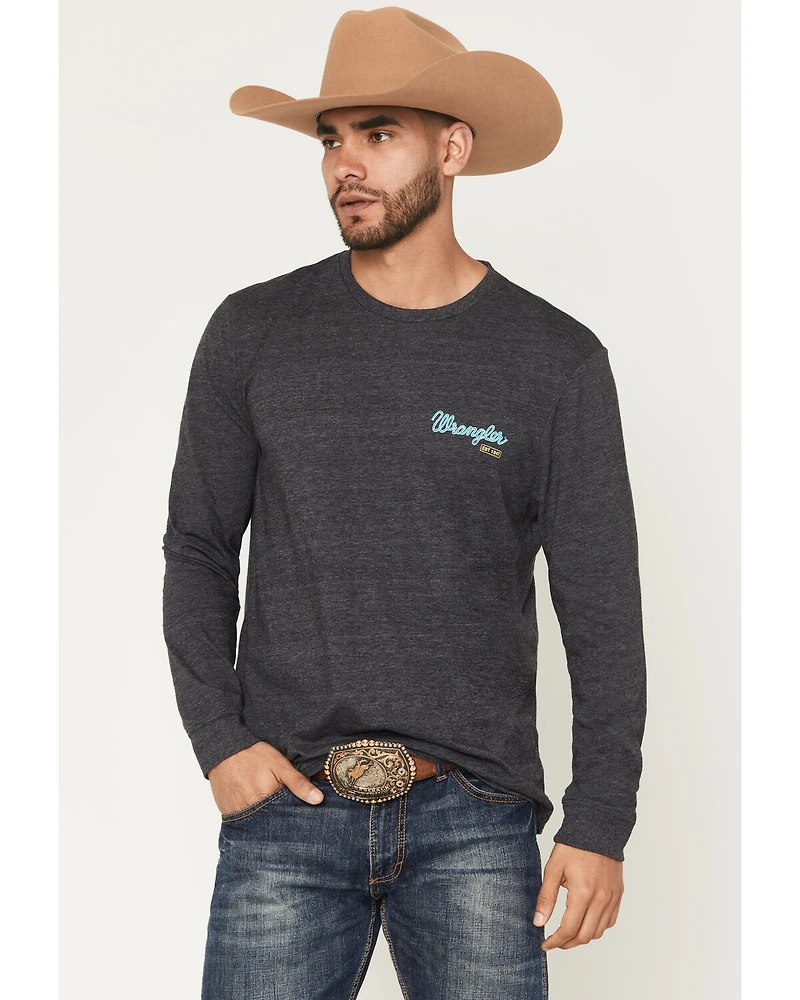 Wrangler Men's Long Live Cowboys Sleeve Graphic T-Shirt