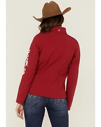 RANK 45® Women's Soft Shell Logo Riding Jacket