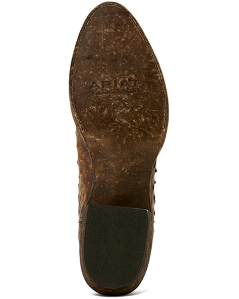Ariat Men's Vesper Exotic Ostrich Western Boots - Round Toe