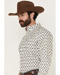 Ariat Men's Judas Geo Print Long Sleeve Button-Down Western Shirt