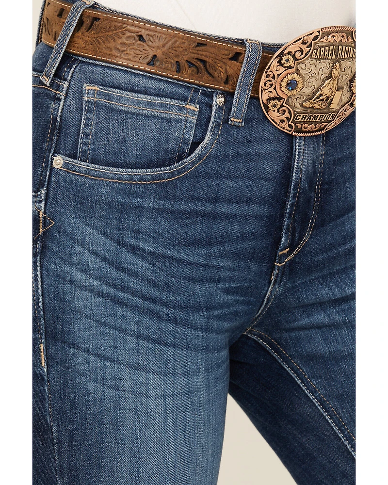 Ariat Women's Jessica Dark Wash High Rise Bootcut Stretch Denim Jeans