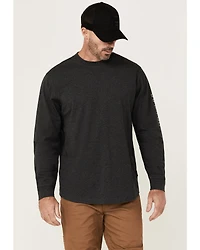 Hawx Men's Logo Long Sleeve Graphic Work T-Shirt