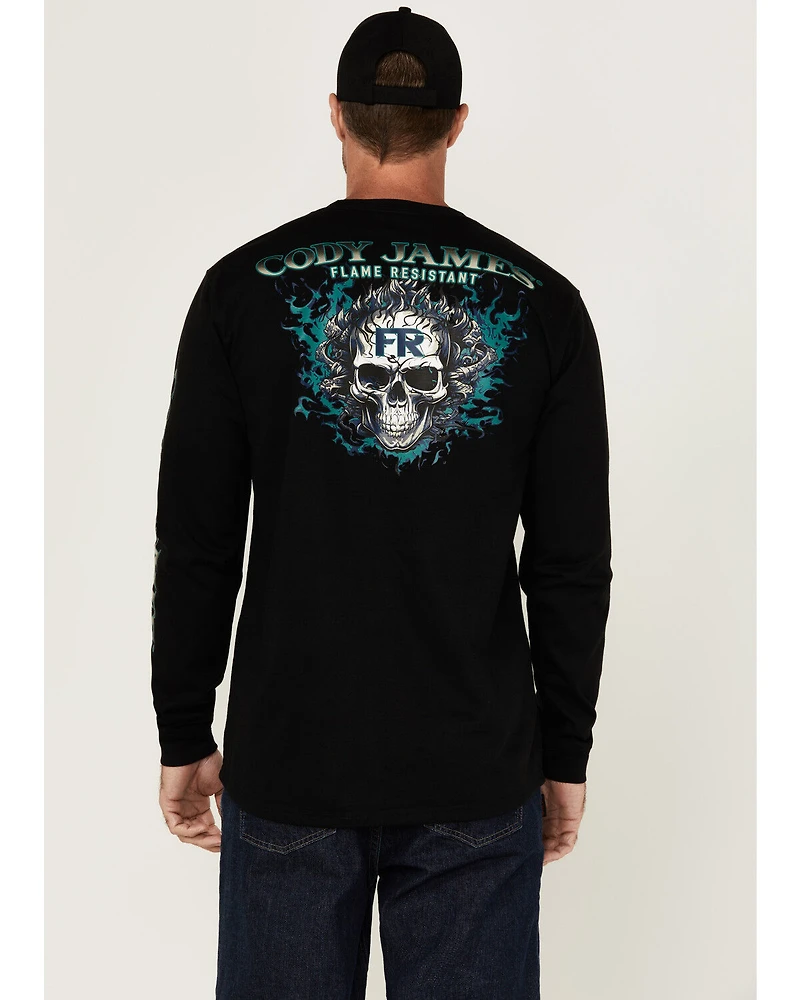 Cody James Men's FR Pyro Long Sleeve Graphic T-Shirt