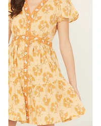 Bila Women's Monaco Floral Border Mini Dress